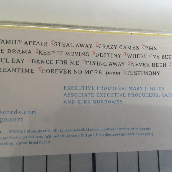 No More Drama by Mary J. Blige (CD, Aug-2001, MCA Records) - Picture 4 of 7